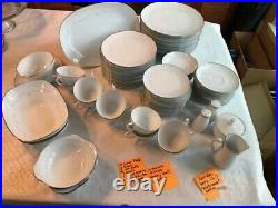 Noritake Whitebrook # 6441 vintage china set of 78 pieces