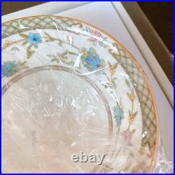 Noritake Yoshino Cup & Saucer 220cc Gray Bone China Coffee Tea SAKURA spoon set