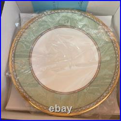 Noritake Yoshino Cup & Saucer 220cc Green Bone China Coffee Tea SAKURA spoon set