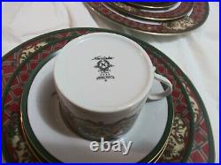 Noritake china set vintage 3930 4 settings 20 pieces, Royal hunt Sri Lanka gold