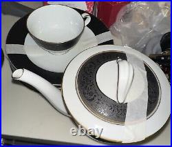 Noritake china set vintage japan Benedicta tea, pot, sugar creamer 2 cups 5 Pl 1