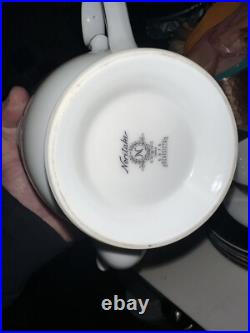 Noritake china set vintage japan Benedicta tea, pot, sugar creamer 2 cups 5 Pl 1