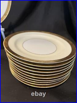 Noritake goldkin china Set 11 Salad Plates 7 3/4 In