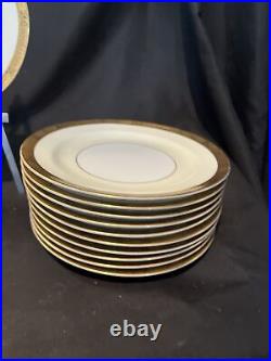 Noritake goldkin china Set 11 Salad Plates 7 3/4 In
