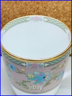 Noritake mug (switched colors pair set) 285cc Yoshino two green-pink bone china
