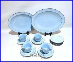 Noritake vintage China love song #8002 15 piece set rare blue color