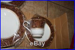 OPEN BOX Noritake Xavier Gold 5-Piece Place Setting Made in Japan Bone China Set