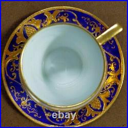 Old Noritake Kinrande Golden Brocade Desert Caravan Sunset Cabinet Cup & Saucer
