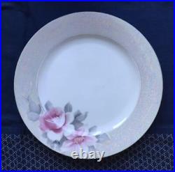 Old Noritake set of Antique 1 Platte and 11 Small Plates Rose Motif 1934-1950