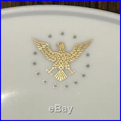PAN AM AIRLINE Set NORITAKE China Japan PRESIDENT Gold Eagle Stars Lunch Plates