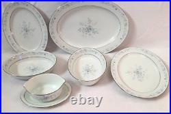 Porcelain 16 platter serving set gravy oval Dish CAROLYN 2693 Noritake 6 pieces