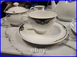 RARE Hotel OKURA Bone China Noritake Tea Set 9 Pcs EUC