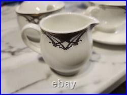 RARE Hotel OKURA Bone China Noritake Tea Set 9 Pcs EUC