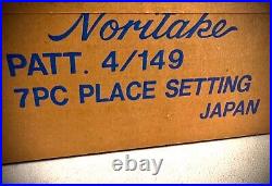 RARE NEW! Vintage NORITAKE Frank Lloyd Wright 7 pc set, Imperial Hotel Japan