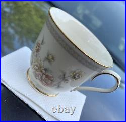RARE NORITAKE CHINA SET JAPAN 7 PCS 5 Coffee / Tee cups, 1 Gravy Boat with plate