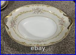 RARE Noritake Japan Dinner Set Hand Painted Floral Golden Trim 28 Piece Gift