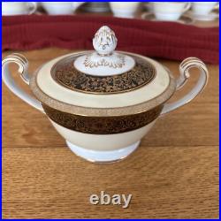 RARE! Tea Set Vintage Noritake Goldlea, 6 Tea Cups & Dessert Plates 4793