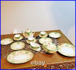 RARE Vintage Noritake Pattern N2126, Red M in Wreath Japan circa 1915