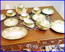 RARE Vintage Noritake Pattern N2126, Red M in Wreath Japan circa 1915