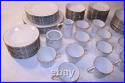 Rare VTG Noritake Duetto 6610 Fine Bone China Made Japan 68 Piece Plates Set Lot