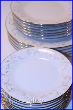 Rare VTG Noritake Duetto 6610 Fine Bone China Made Japan 68 Piece Plates Set Lot