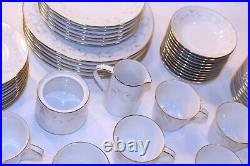 Rare VTG Noritake Duetto 6610 Fine Bone China Made Japan 68 Piece Plates Set Lot