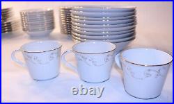 Rare VTG Noritake Duetto 6610 Fine Bone China Made Japan 68 Piece Plates Set Lot