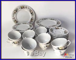 Royal Doulton Estate China Set 48 Piece Service 12 Miramont Fruit Rim Porcelain