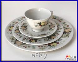 Royal Doulton Estate China Set 48 Piece Service 12 Miramont Fruit Rim Porcelain