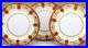 SET 6 Noritake Vintage Orange and Gold Dinner Plates