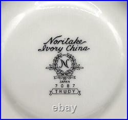 Saucer Plates NORITAKE IVORY CHINA TRUDY 6 Set of 14 Saucer Plates #7087