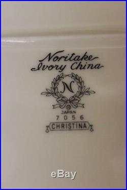 Service for 24 Set of Noritake Ivory China CHRISTINA 7 Pc Place Setting 187 Pc