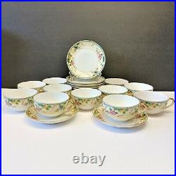 Set/10 Noritake China Amerita Coffee Tea Cup & Saucer Sets Asian + free cup