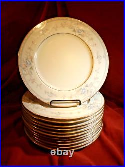 Set 12 Noritake Mandarin Garden Dinner Plates 10 1/2