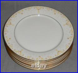 Set (7) Noritake Ivory China FRAGRANCE PATTERN Dinner Plates MADE IN JAPAN
