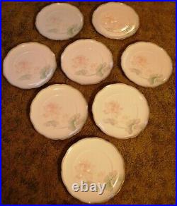 Set 8 Noritake GARDEN EMPRESS 10.75 DINNER PLATES Bone China LOTUS FLOWERS 9741