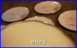 Set 8 Noritake GARDEN EMPRESS 10.75 DINNER PLATES Bone China LOTUS FLOWERS 9741