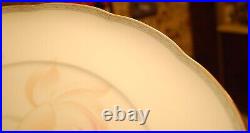 Set 8 Noritake GARDEN EMPRESS 10.75 DINNER PLATES Bone China LOTUS FLOWERS 9741