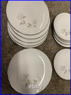 Set Of 16 Noritake China Dinnerware Rosay 6216 10 5/8 Dinner Salad Saucer Plate