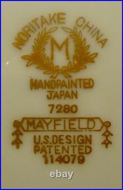 Set Of 6 Noritake Mayfield 7280 10 Inch Dinner Plates