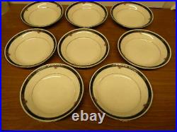 Set Of 8 Noritake China Etienne 7 3/4 Soup Bowls Excellent Condition
