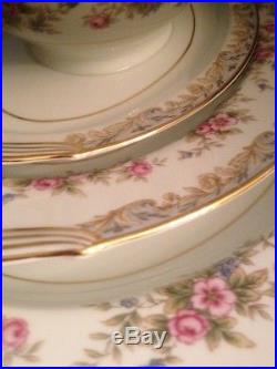 Set Of Noritake Somerset 5317 China 2 Oval Platters And Gravy Boat