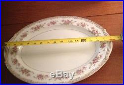 Set Of Noritake Somerset 5317 China 2 Oval Platters And Gravy Boat