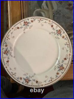 Set of 12 Noritake Adagio Dinner Plates 7237, Ivory China 10 5/8
