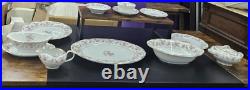 Set of 56 Pieces Noritake Charmaine Floral Gold Trim #5506 China 1950s 1960s