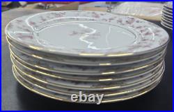 Set of 56 Pieces Noritake Charmaine Floral Gold Trim #5506 China 1950s 1960s