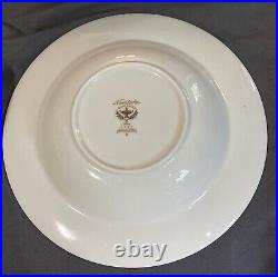 Set of 6 Noritake BARRYMORE #9737 Bone China Flat Rim 8.25 Soup Bowls Minty