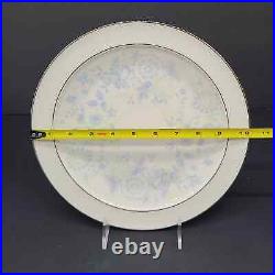 Set of 6 Noritake Ivory China SUMMER EVE Platinum 7163 10.5 Dinner Plates Japan