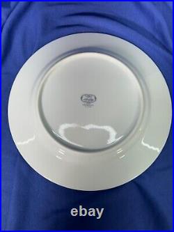 Set of 6 Noritake Valhalla 10 3/8 Cobalt Blue Gold Edge Dinner Plates EXCELLENT