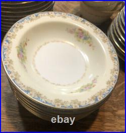 Set of 82+ Antique Noritake Rose China Service For 12 Occupied Japan PLEASE READ